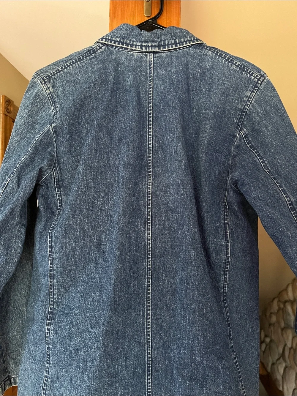 Women’s Lauren Jeans Co. Ralph Lauren jeans denim pea coat petite medium - Picture 6 of 10